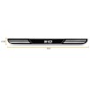 Par de Adesivo Lateral Para Estribo S10 1995 a 2023 Resinado Preto 450x33mm